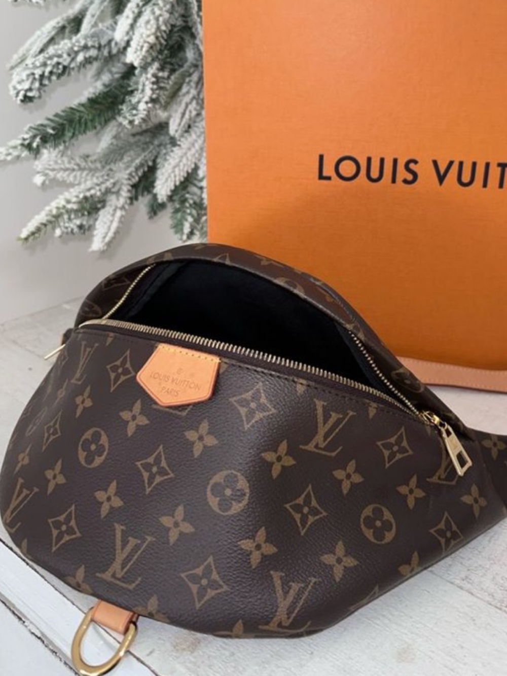 Louis Vuitton Monogram Canvas Fanny Pack Crossbody Bumbag in Brown and Tan - Picture 15 of 15